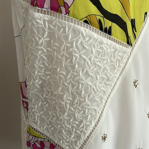 COPY - Leifnotes Asymmetrical Hem Guarri Dress Patchwork  ANTHROPOLOGIE Dress s… - Picture 8 of 16